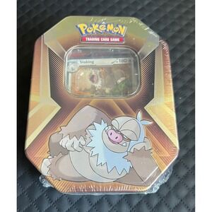 Pokémon TCG Triple Whammy Slaking Tin Sealed 3 Booster Packs